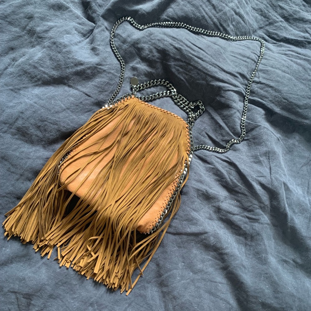 Camel Fringe Suede Stella McCartney Bag
